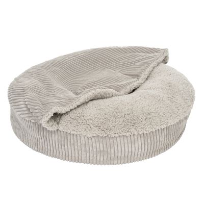 Hondenbed Flocke Ø 125 cm, lichtgrijs reservehoes