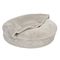Hondenbed Flocke Ø 125 cm, lichtgrijs reservehoes