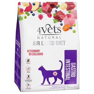 4vets Natural Feline Gastro Intestinal Crocchette per gatto 1 kg