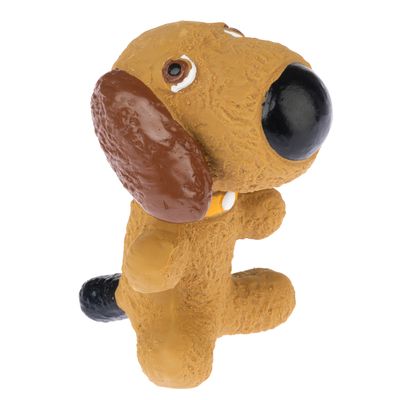 TIAKI Dog liten hund i latex hundleksak L 5 x B 5 x H 8 cm