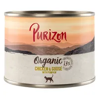Purizon Organic 6 x 200 g - Huhn und Gans mit Kürbis