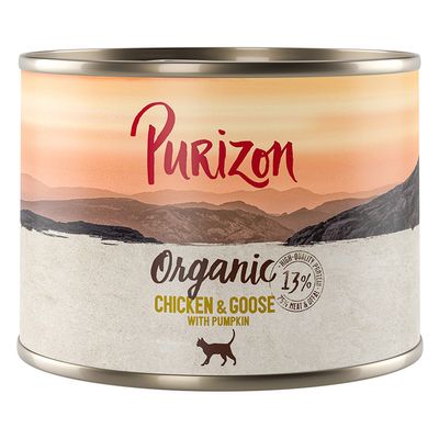 Purizon Organic 6 x 200 g Huhn und Gans mit Kürbis