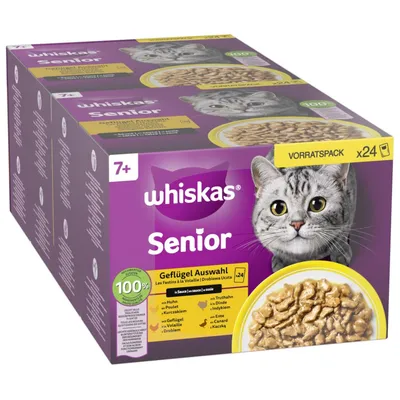 96 plicuri x 85 g Whiskas la preț special! - 7+ Selecție de pasăre în sos 96 x 85 g