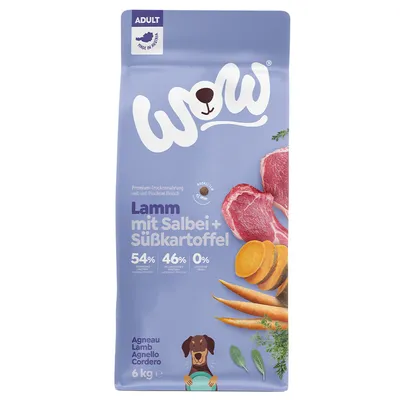 WOW Adult lammas - säästöpakkaus: 2 x 6 kg