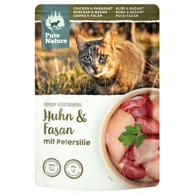 Pure Nature Feline, 12 x 85 g Kurczak i bażant