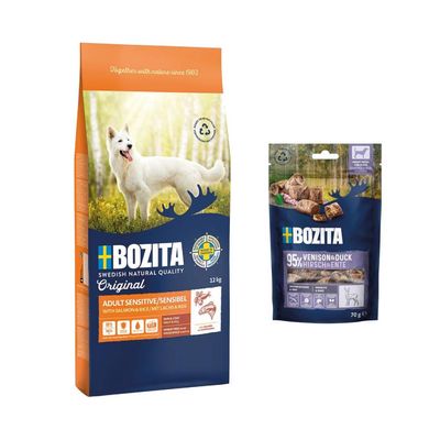 Bozita Original Adult XL mit Lamm, 12 kg. Weizenfrei, 22% Protein, 11% Fett. Made in Sweden. Für große Hunde geeignet.
