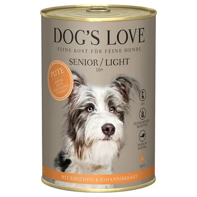 Økonomipakke Dog´s Love Senior 24 x 400 g - Kalkun