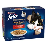 Felix Gravy Lover kapsičky 12 x 85 g - hovädzie, kura, jahňacie, kačica
