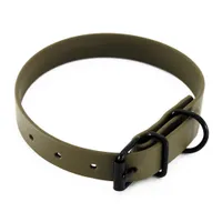 Heim Halsband BioThane, oliv - Halsumfang 28 - 35 cm, B 19 mm
