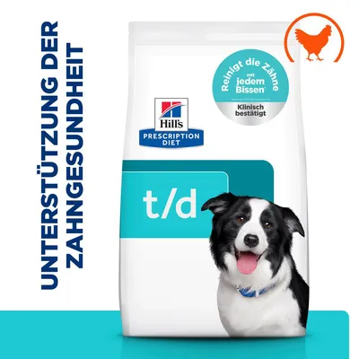 Hill's Prescription Diet t/d Dental Care poulet  - 2 x 10 kg