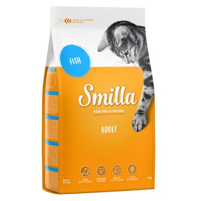 Probierpaket: 3 x 1 kg Smilla Trockenfutter Sensitive Getreidefrei Geflügel + Lachs + Ente