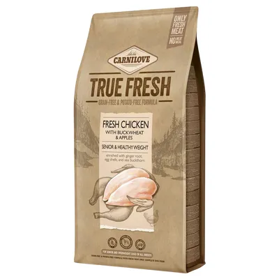 Carnilove True Fresh Senior & Healthy Weight s piščancem - Varčno pakiranje 2 x 11,4 kg