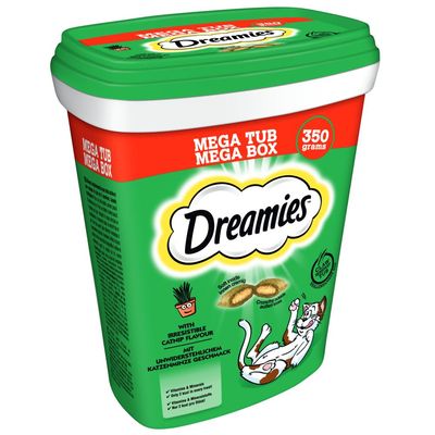 Dreamies Mega Tub Multibuy: Catnip (2 x 350g)