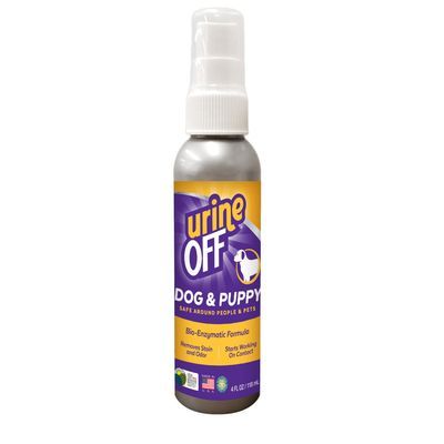 Urine Off Dog & Puppy Spray, bio-enzymatische formule, verwijdert vlekken en geur, veilig voor mensen en huisdieren, 500 ml.