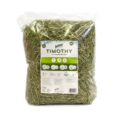Foin Bunny Timothy pour rongeur et lapin nain - 3 kg
