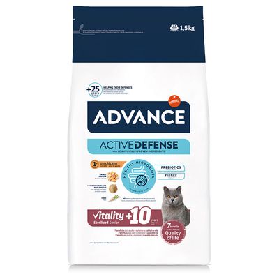 Advance Steriloitu Senior +10 kananpojan kanssa Economy-pakkaus: 2 x 1,5 kg