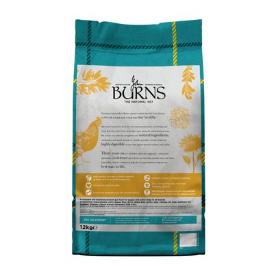 Burns Puppy Original - Chicken & Rice - dog dry food - 12kg