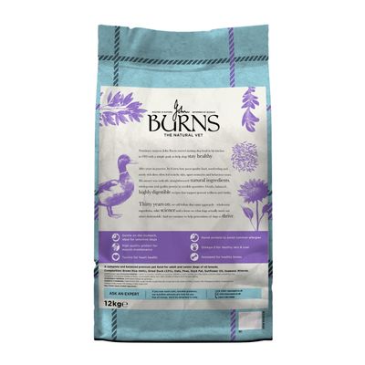 Burns Adult & Senior Sensitive Ente & brauner Reis - 12 kg