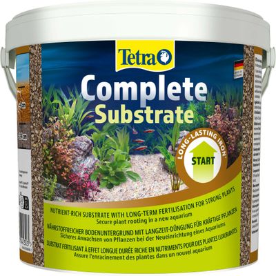 Tetra Complete Substrate, substrato ricco di nutrienti con fertilizzazione a lunga durata per piante robuste in acquario. Made in Germany.