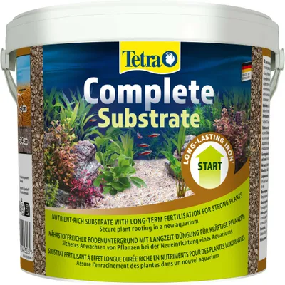 Tetra Complete Substrate, substrato ricco di nutrienti con fertilizzazione a lunga durata per piante robuste in acquario. Made in Germany. Tetra Complete Substrate, substrato ricco di nutrienti con fertilizzazione a lunga durata per piante robuste in acquario. Made in Germany.