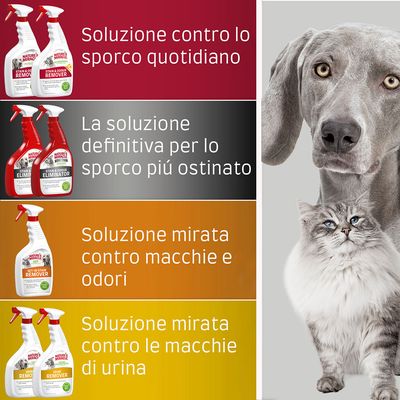 Nature's Miracle Set-In Stain Remover per gatti e cani - Smacchiatore e deodorante