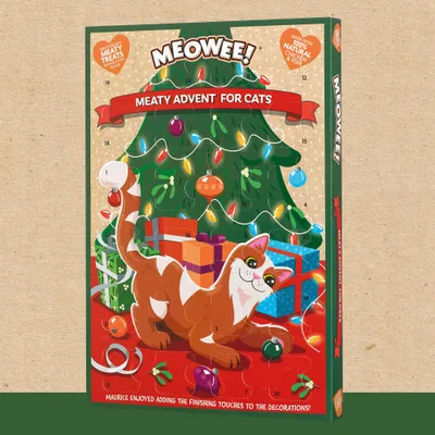 Meowee! Meaty Advent Calendar for Cats - 1 Advent Calendar