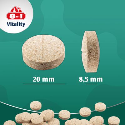 8in1 Vitality Glucosamine + MSM Tablets - dog supplements - 55 Tablets