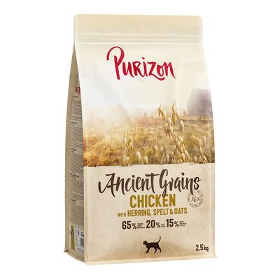 Purizon Adult poulet, poisson - céréales anciennes pour chat 2,5 kg
