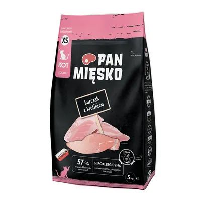 Pan Mięsko Kitten XS Chicken with Rabbit - 5kg