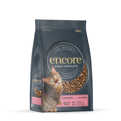 Encore Cat Chicken with Salmon Economy Pack: 2 x 800g