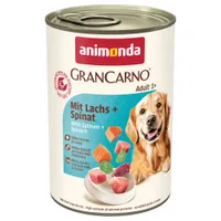 Ekonomipack: animonda GranCarno Original 24 x 400 g - Lax & Spenat
