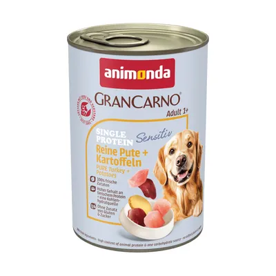 animonda GranCarno Adult Sensitive 6 x 400 g - Γαλοπούλα & Πατάτες