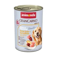 Animonda Grancarno Adult Single Protein Sensitiv 24 x 400 g - Reine Pute & Kartoffeln