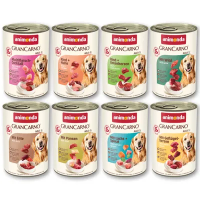 animonda GranCarno Adult vegyes csomag 48 x 400 g - Vegyes csomag 8 változattal