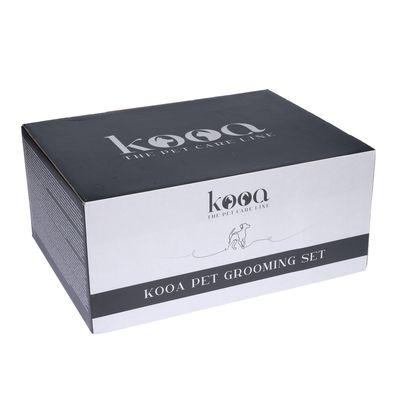 kooa Pet Grooming Set. Premium verzorgingsmerk voor huisdieren, The Pet Care Line.
