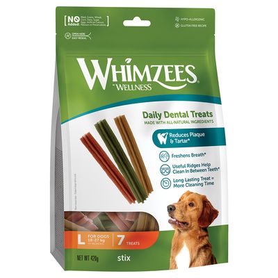 Whimzees by Wellness Stix für Hunde Sparpaket: 2 x Grösse L