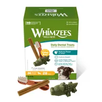 Whimzees by Wellness Mixbox - Grösse M: für mittelgrosse Hunde (12 - 18 kg, 28 Stück)