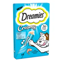 Dreamies Creamy Snacks with Salmon - 4 x 10g