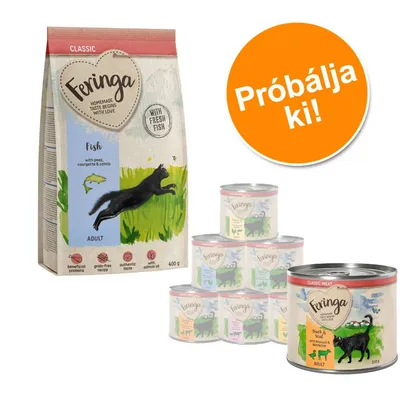 Feringa próbacsomag: szárazeledel + 6 x 200 g nedvestáp - 400 g száraztáp hal + nedvestáp Feringa próbacsomag: szárazeledel + 6 x 200 g nedvestáp - 400 g száraztáp hal + nedvestáp