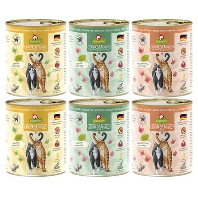 GranataPet DeliCatessen 6 x 800 g Mix II PUR (Huhn, Kalb, Wild)