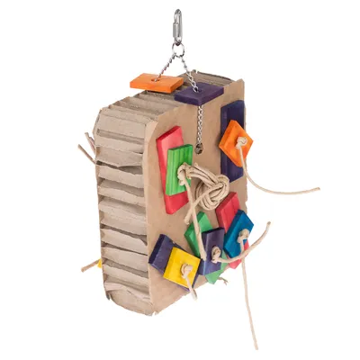TIAKI fuglelegetøj Strimlet papkasse - L 15 x B 8 x H 23 cm TIAKI fuglelegetøj Strimlet papkasse - L 15 x B 8 x H 23 cm