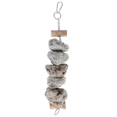 TIAKI zabawka dla ptaków, kamienny blok - ok. Ø 6 x dł. 30 cm