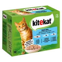 Kitekat portionsposer 48 x 85 g - Fiskekasse i gelé