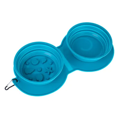 TIAKI Sea Shell Bol dublu de călătorie din silicon - 2 x 600 ml