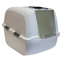 Catit Jumbo Litter Box – White Tiger - White with Tiger Print