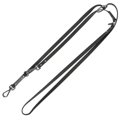 TRIXIE Verlängerungsleine CityStyle - L–XL: 2,00 m/20 mm, schwarz