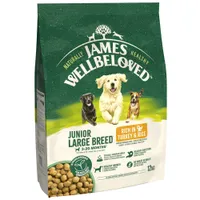 James Wellbeloved Junior Large Breed - Turkey & Rice - 12kg