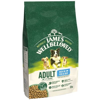 James Wellbeloved Adult Hypoallergenic - Fish & Rice 12kg