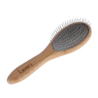 kooa husdjursborste tillverkad av bambu - L 22 x B 7 x H 4 cm kooa husdjursborste tillverkad av bambu - L 22 x B 7 x H 4 cm