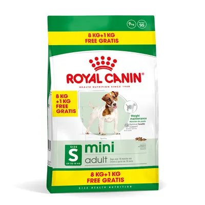 Royal Canin Mini Adult - 8 kg + 1 kg gratis!